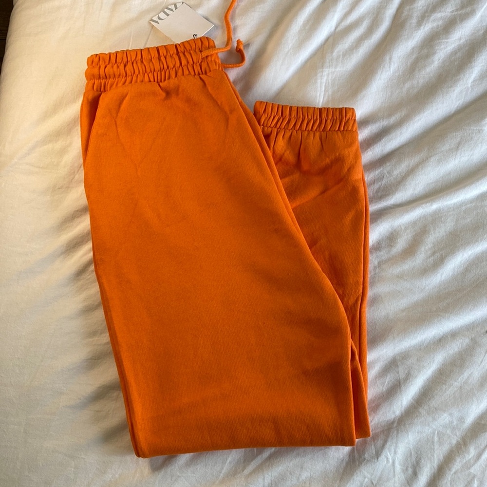 Orange Long Sleeve Shirt & Sweatpants Bundle